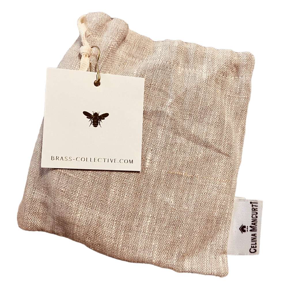 NWT Brass Collective Hand Pressed Natural Tan Leather Coasters Set of 4 - Picture 3 of 6